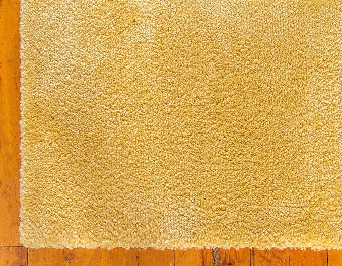 Unique Loom Solo Collection Area Rug - Calabasas (3' 3" x 5' 3" Rectangle, Yellow)