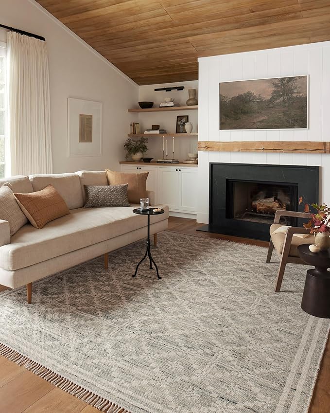 Loloi Angela Rose Rivers Collection RIV-02 Lagoon/Ivory 5'-0" x 7'-6" Reversible Area Rug