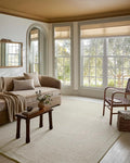 Loloi Magnolia Home by Joanna Gaines Henley Collection HNY-01 Ivory/Silver 2'-6" x 7'-6" Runner Rug