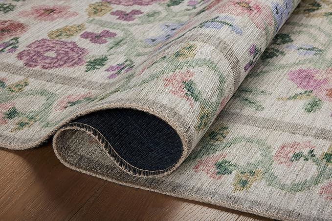 Loloi Rifle Paper Co. Rosa Collection RSA-01 Ivory 2'-3" x 3'-9" Accent Rug