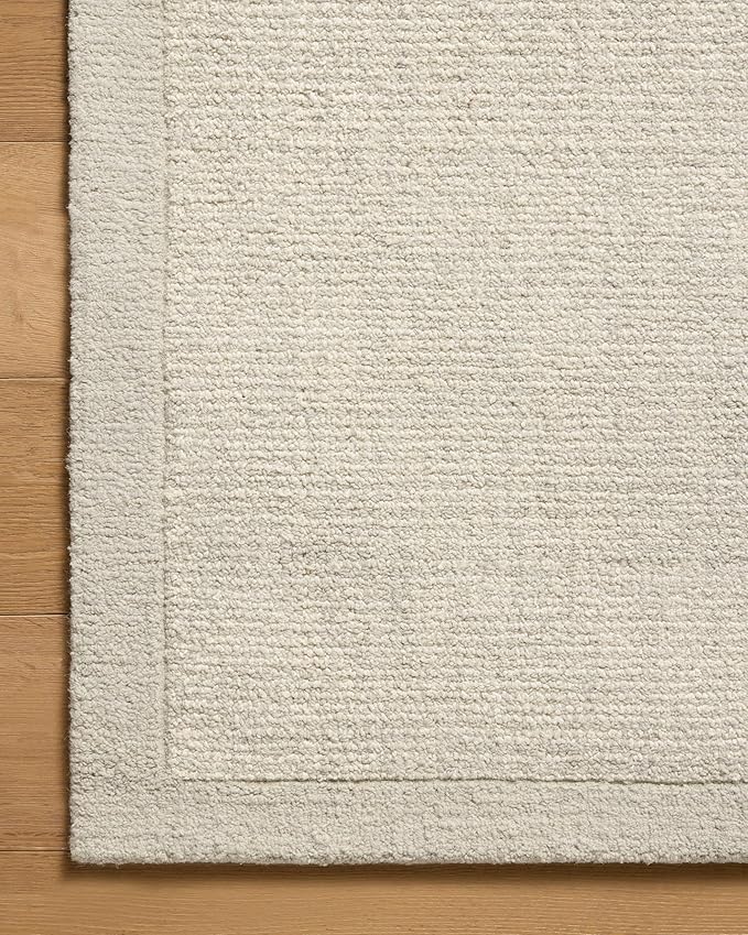 Loloi Magnolia Home by Joanna Gaines Henley Collection HNY-01 Ivory/Silver 5'-0" x 7'-6" Area Rug