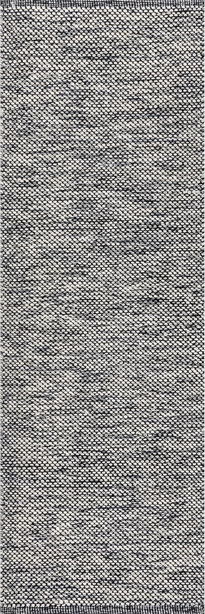 nuLOOM Alessi Solid Farmhouse Cotton Runner Rug, 2' 6" x 6', Grey