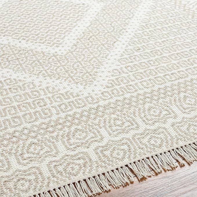 Mark&Day Wool Rugs, 8x10 Nishnabotny Cottage Medium Beige Area Rug, Beige Carpet for Living Room, Bedroom or Kitchen (8' x 10')