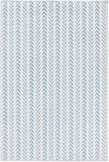 Dash & Albert Lowell Blue Machine Washable Rug, 5 X 8 Feet, Blue Graphic Pattern - Premium Luxury Hotel Quality Soft Breathable Hypoallergenic Machine Washable Easy Care All Season Comfortable