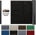 GORILLA GRIP Waterproof Traffic Guard Door Mat, Heavy Duty Entryway Mats, Strong Rubber Back Commercial Utility Rugs for Office Hallway, Garage Floor and Home, Low Profile Carpet Runner, 29x17, Black