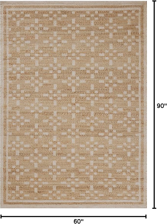 Loloi Chris Loves Julia Judy Collection JUD-07 Natural/Ivory 5'-0" x 7'-6" Area Rug