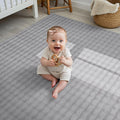 CAMILSON Modern Gray Non Slip Rug 5x7 Ultra Soft High Pile Area Rugs Non Skid Rubber Backing Durable & Easy to Clean Carpet for Living Room Bedroom Kids Room Indoor Use (5 x 7 Gray)