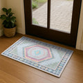 Oushak Rug, Turkish Vintage Floral Pastel Large Oversized Area Rugs for Living Room Dining Bedroom Kitchen Bathroom Nursery Runner Rugs (856GP, 2' x 3')