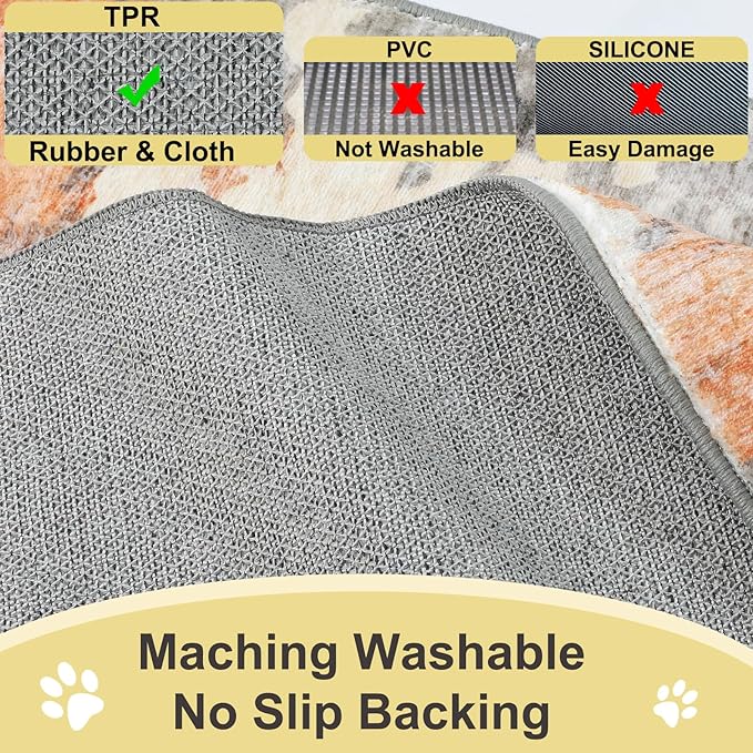 COMSLE Door Mat Soft Absorbent Indoor Front Entryway Rug Machine Washable Entrance Mats for Muddy Paws Non Slip Throw Rugs 24" x 36" Doormat for Inside Foyer Bedroom - Yellow