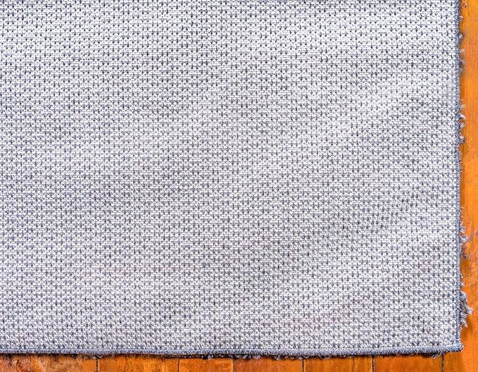 Unique Loom Davos Shag Collection Area Rug - Solid (2' 7" x 16' 5" Runner, Peppercorn)