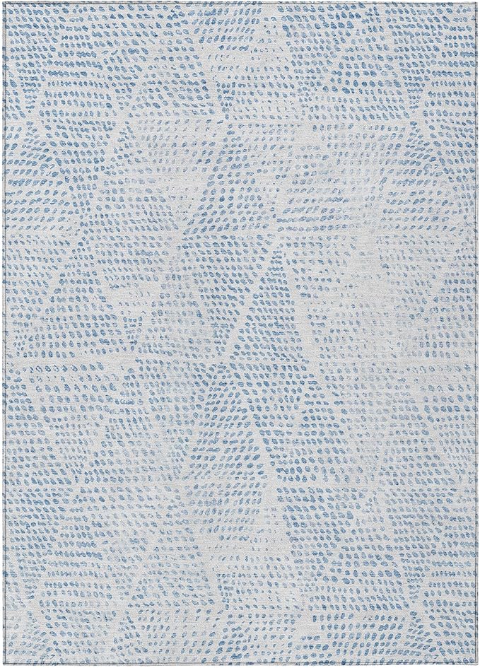 Addison Rugs Chantille ACN591 Denim 2'6" x 3'10" Indoor Outdoor Area Rug, Easy Clean, Machine Washable, Non Shedding, Bedroom, Living Room, Dining Room, Kitchen, Patio Rug