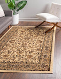 Unique Loom Sialk Hill Collection Area Rug - Washington (3' 3" x 5' 3" Rectangle Ivory/Black)