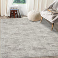 RUGSREAL Bedroom Area Rug 4x6 Modern Abstract Area Rug Stain Resistant Small Living Room Rug Contemporary Dining Room Rug Non-Slip Solid Rug Aesthetic Accent Floor Carpet for Kitchen Office, Taupe
