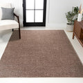 JONATHAN Y Haze Solid Low-Pile Brown Indoor Area Rug 9x12, Coastal,Bohemian,Minimalist,Classic, Easy-Cleaning for Living Room,Bedroom,Kitchen,Pet Friendly,Non-Shedding (SEU100J-9)