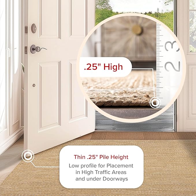 nuLOOM Alessi Solid Farmhouse Cotton Area Rug, 8x10, Beige