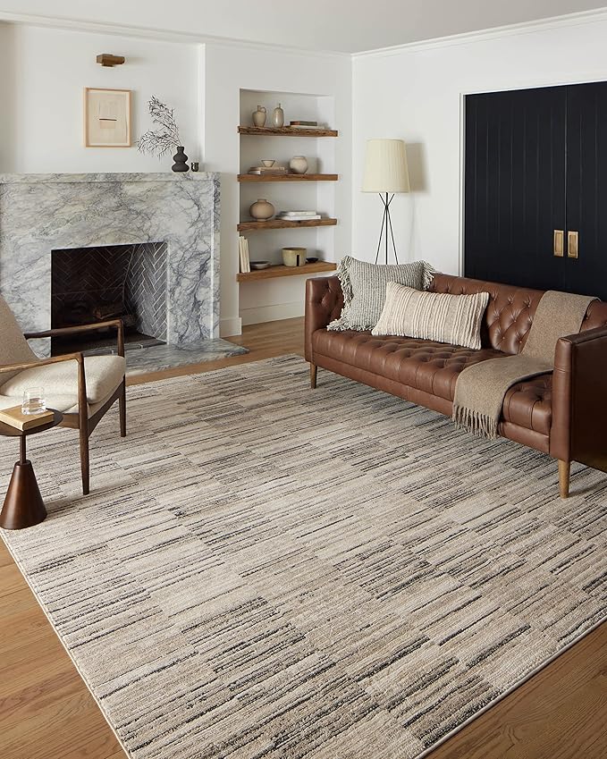 Loloi Darby Collection DAR-01 Charcoal/Sand 11'-6" x 15' Area Rug