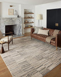 Loloi Darby Collection DAR-01 Charcoal/Sand 2'-7" x 10'-0" Runner Rug