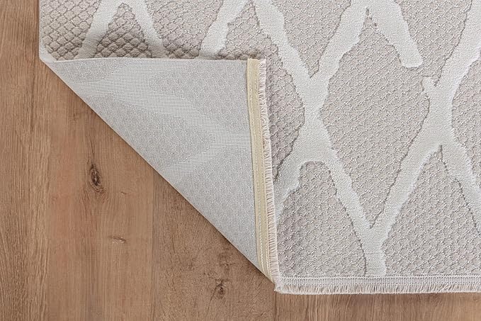 Modern Indoor Rug Diamond 2x3 Area Rugs for Living Room Luxury Kitchen Bedroom Durable Soft Geometric Durable Low and High Pile Stain Resistant Non Shedding Area Carpet 2x3