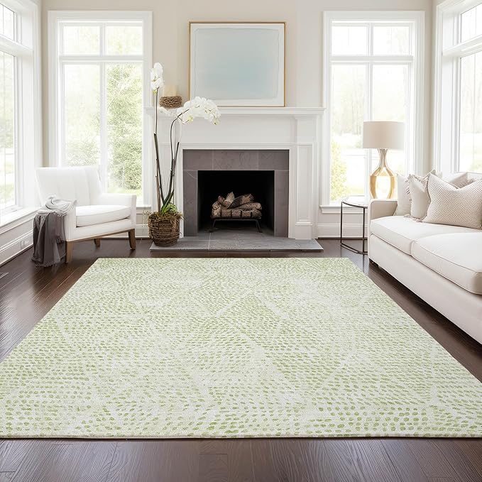 Addison Rugs Chantille ACN591 Aloe 3' x 5' Indoor Outdoor Area Rug, Easy Clean, Machine Washable, Non Shedding, Bedroom, Living Room, Dining Room, Kitchen, Patio Rug