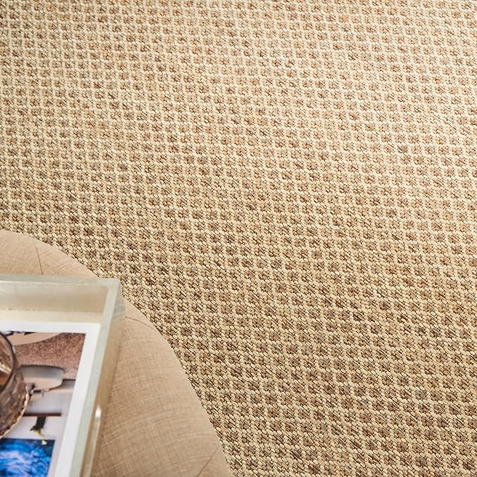 Nourison Home Courtyard Jute 5' x 7' Area Rug - Easy Clean, Non Shedding, Bed Room, Living Room, Dining Room, Kitchen (5' x 7')