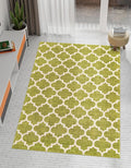 Rugs.com Lattice Collection Rug – 6x9 Light Green Medium-Pile Rug Perfect for Bedrooms, Dining Rooms, Living Rooms