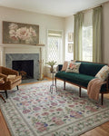 Loloi Rifle Paper Co. Rosa Collection RSA-01 Ivory 8'-4" x 11'-6" Area Rug