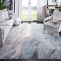 SAFAVIEH Glacier Collection 10'6" x 14' Pink / Blue GLA126U Modern Abstract Non-Shedding Living Room Bedroom Dining Home Office Area Rug