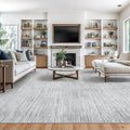 Valenrug Washable Rugs 8x10 - Non Slip 8x10 Area Rugs for Living Room, Stain Resistant Area Rugs for Bedroom, Foldable Machine Washable Area Rug(8'x10', Grey)
