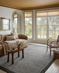 Loloi Magnolia Home by Joanna Gaines Henley Collection HNY-01 Ivory/Charcoal 8'-6" x 11'-6" Area Rug