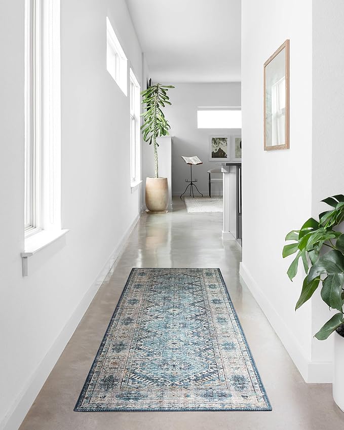 Loloi Skye Collection SKY-03 Denim/Natural 7' x 9' Oval Area Rug