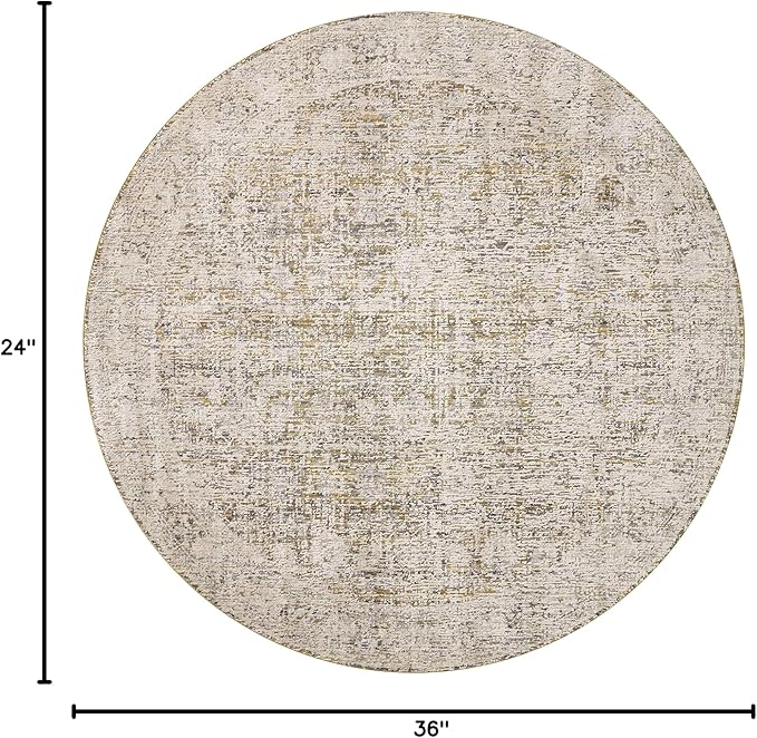Loloi Amber Lewis Alie Collection ALE-05 Gold/Beige 2'-3'' x 3'-10'', .13'' Pile Height, Accent Rug