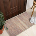 GLN Rugs Contemporary Collection - Machine Washable Area Rug, Contemporary Washable, Non Slip, Low Pile Chenille Rug, Living Room, Bedroom, Kitchen Rug (2' x 3' Terra/Brown)