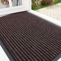 OLANLY Front Door Mat Indoor Outdoor Entrance, Waterproof Heavy Duty Doormat, Fade Resistant, Low Profile, Easy Clean Patio Porch Welcome Floor Mats for Entry, 33x21, Tan