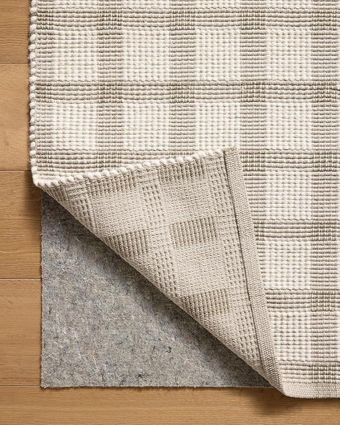 Loloi Magnolia Home by Joanna Gaines Ryder Collection RYD-02 Stone/Ivory 2'-6" x 7'-6" Runner Rug