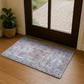 Washable Area Rug, Modern Farmhouse, Vintage, Turkish, Bohemian, Distressed, Oriental, Traditional, Rugs for Living Room, Dining, Bedroom, Office, Entryway, Foyer, (863BM, 2' x 3')