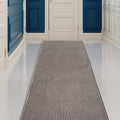 Custom Made Runner Rug Low Pile with Rubber Backing for Kitchen Foyer Hallway Entry Choose Your Length Size 31 Inch Wide Solid and Plain Dark Grey Color (3 feet x 31 Inch)