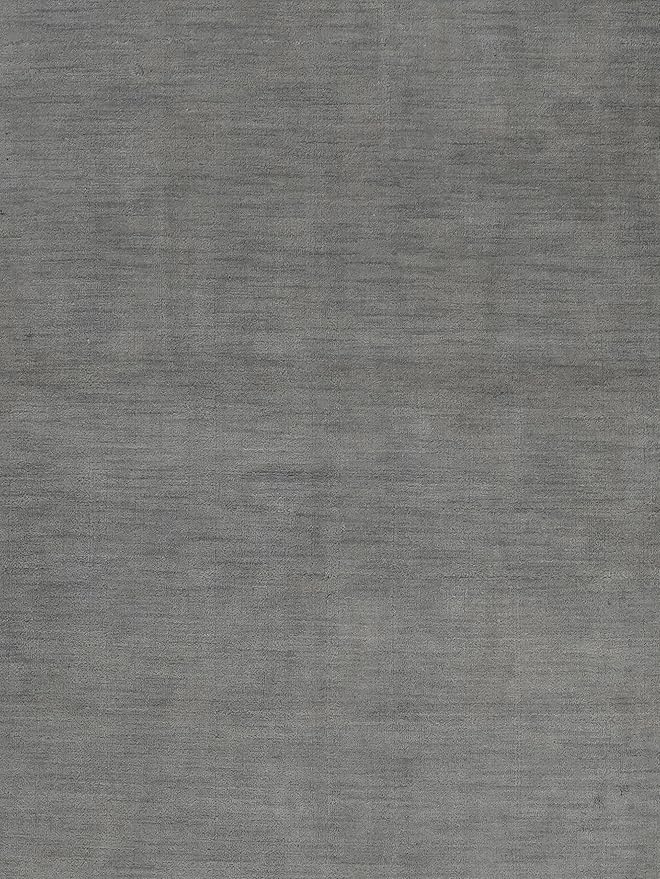 Hand Knotted Loom Wool ECO-Friendly Area Rugs - 10'x10', Octagon, Light Blue Color, Solid Plain Design, High Pile Handmade Anti Skid Area Rugs for Living Room, Bed Room (L00111)