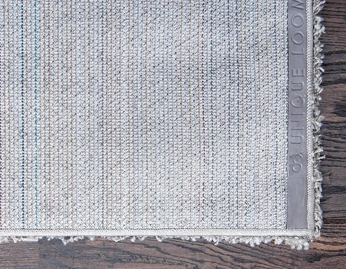 Unique Loom Solid Shag Collection Area Rug (3' 3" x 5' 3" Rectangle, Cloud Gray)