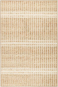 Dash & Albert Arbor Natural Machine Washable Rug, 8.5 X 11.5 Feet, Tan Stripe Pattern