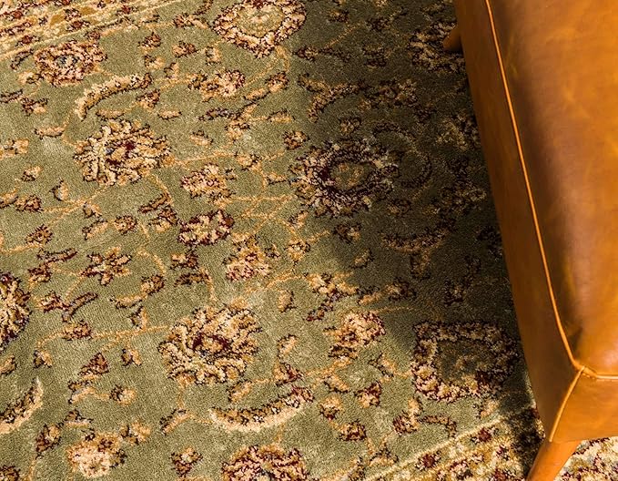 Unique Loom Voyage Collection Traditional Oriental Classic Intricate Design Area Rug (2' 2 x 3' 0 Rectangular, Green/Ivory)