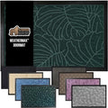 GORILLA GRIP 100% Waterproof All-Season WeatherMax Doormat US Designed Natural Rubber, Stain and Fade Resistant, Low Profile Indoor Outdoor Door Mats, Easy Clean Patio Mat, 17x29, Green Palm