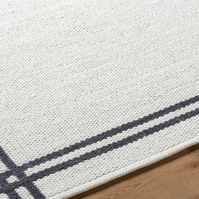 Mark&Day Wool Rugs, 4x6 Janmichael Cottage Off-White Area Rug, White Carpet for Living Room, Bedroom or Kitchen (3'6" x 5'6")