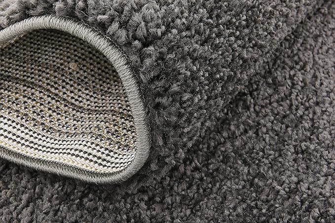Unique Loom Solo Collection Area Rug - Calabasas (2' 2" x 13' Runner, Charcoal/ Black)