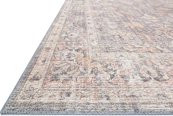 Loloi Skye Collection SKY-01 Grey/Apricot 9'-0" x 12'-0" Area Rug
