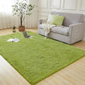 Andency Olive Green Soft Area Rugs for Living Room Bedroom, 3x5 Non-Slip Fluffy Shag Carpet, Indoor Floor Fuzzy Shaggy Living Room Plush Rug for Kids Dorm Nursery Home Decor Aesthetic