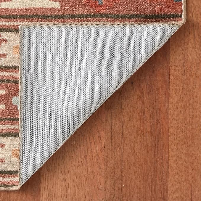 Dash & Albert Canyon Natural Machine Washable Rug, Runner-2.5 X 8 Feet, Natural Geometric Pattern - Premium Luxury Hotel Quality Soft Breathable Hypoallergenic Machine Washable Easy Care All
