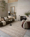 Loloi Amber Lewis Bexley Collection BEX-02 Taupe/Natural 2'-7" x 12'-0" Runner Rug Neutral, Textured, Living, Bedroom, Dining, Carpet