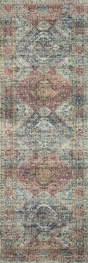 Loloi Skye Collection SKY-06 Apricot/Mist 6'-0" x 9'-0" Area Rug
