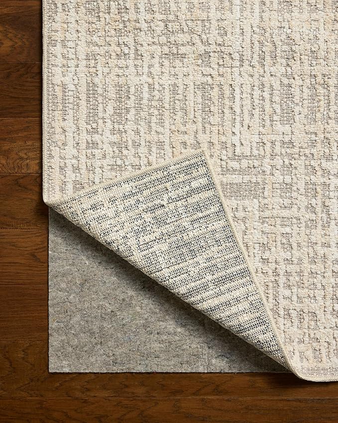 Loloi Amber Lewis Bexley Collection BEX-07 Natural/Dove 5'-0" x 7'-6" Area Rug Neutral, Textured, Living, Bedroom, Dining, Carpet