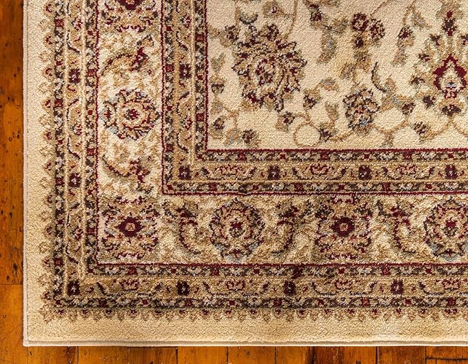 Unique Loom Voyage Collection Area Rug - St. Louis (2' 7" x 12' Runner Cream/Brown)
